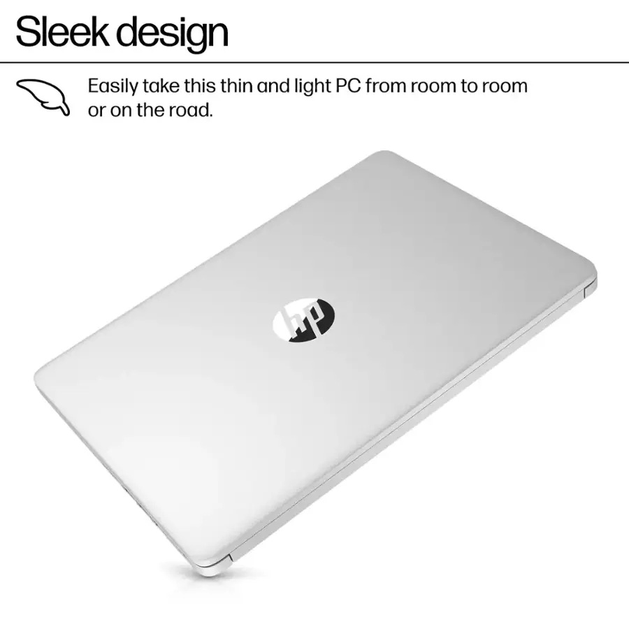 Laptop HP 14 DQ6011DX 14" HD Intel N150 4GB RAM 128GB SSD W11Home Color Plata
