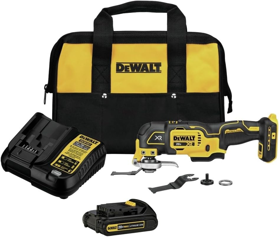 Kit de Herramienta Oscilante de 3 Velocidades Dewalt Sin Escobilla