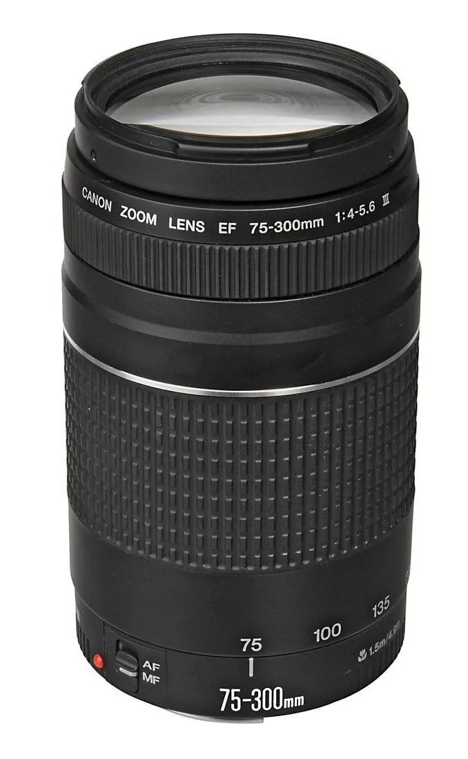 Lente Canon Teleobjetivo Zoom EF75-300 mm f/4-5,6 III Para Cámaras Réflex Digitales EOS - Multi