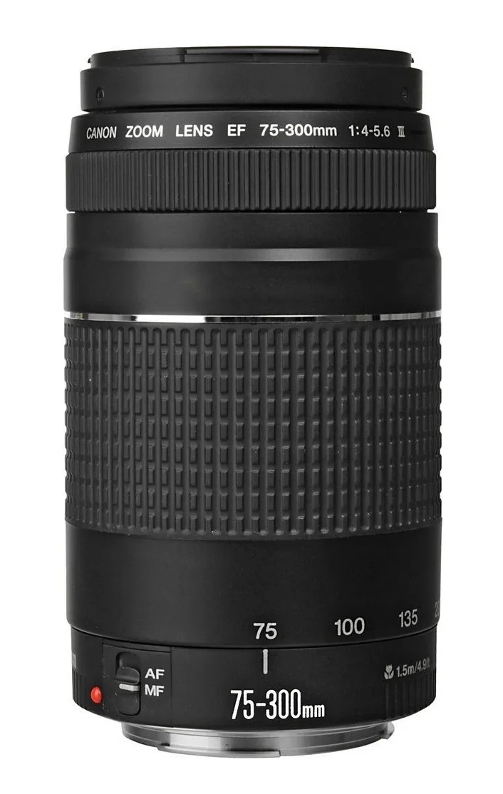 Lente Canon Teleobjetivo Zoom EF75-300 mm f/4-5,6 III Para Cámaras Réflex Digitales EOS - Multi