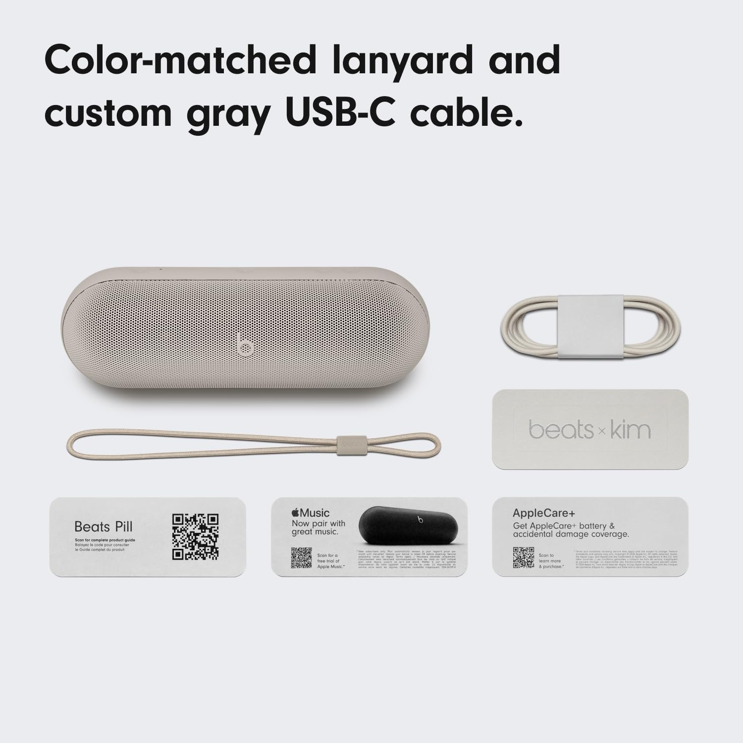 Altavoz Inalambrico Beats Pill X KIM Bluetooth Color Gris Claro
