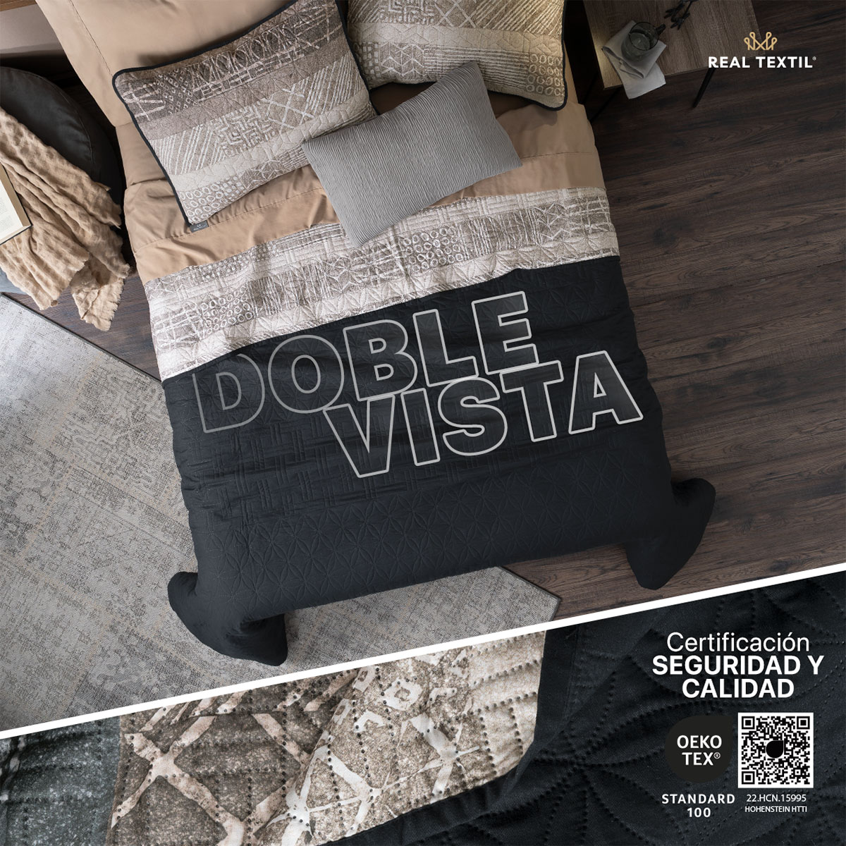 Edredón Ligero Individual Doble Vista con Funda Samurai REAL TEXTIL