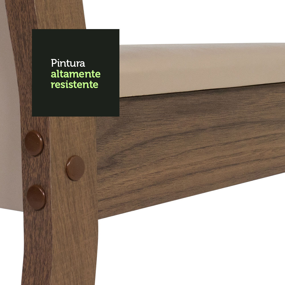 Juego de Comedor com Mesa y 6 Sillas Madesa Jaíne MC