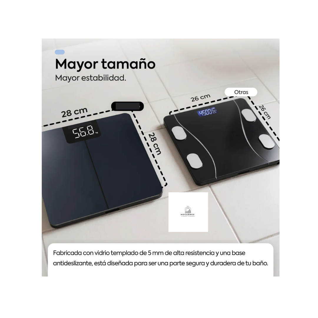 Báscula Digital para Baño 180Kg Pantalla LCD Precisión Corporal Hogar Fitness