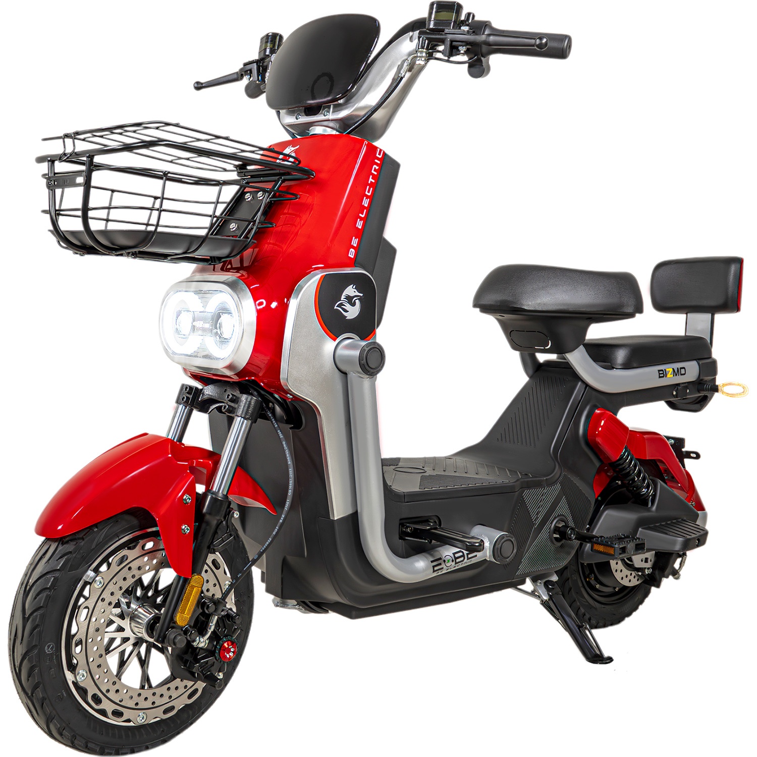 Bicicleta Bicimoto Electrica 800w 60v 50km/h Luces Full Led Rojo BIZMO
