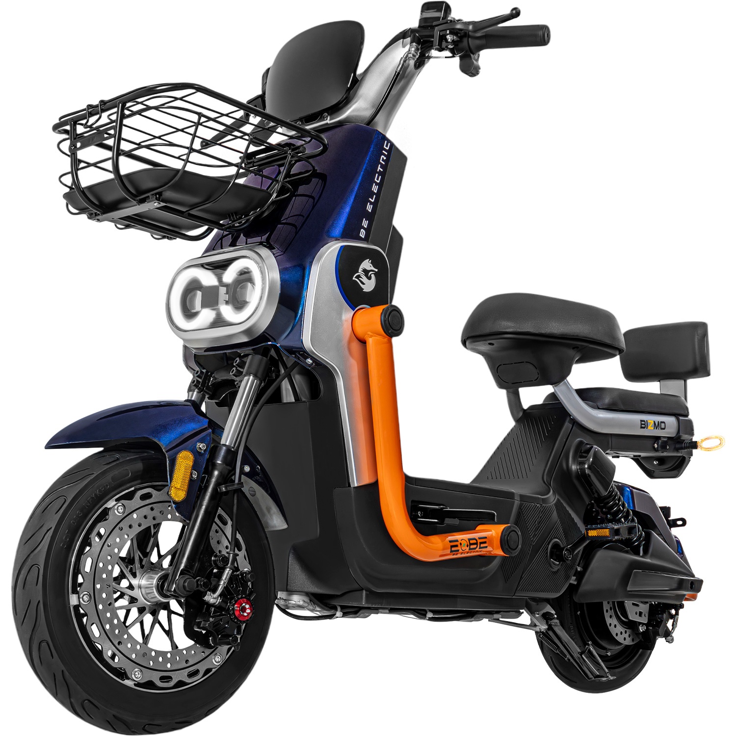 Bicicleta Bicimoto Electrica 800w 60v 50km/h Luces Full Led Azul BIZMO