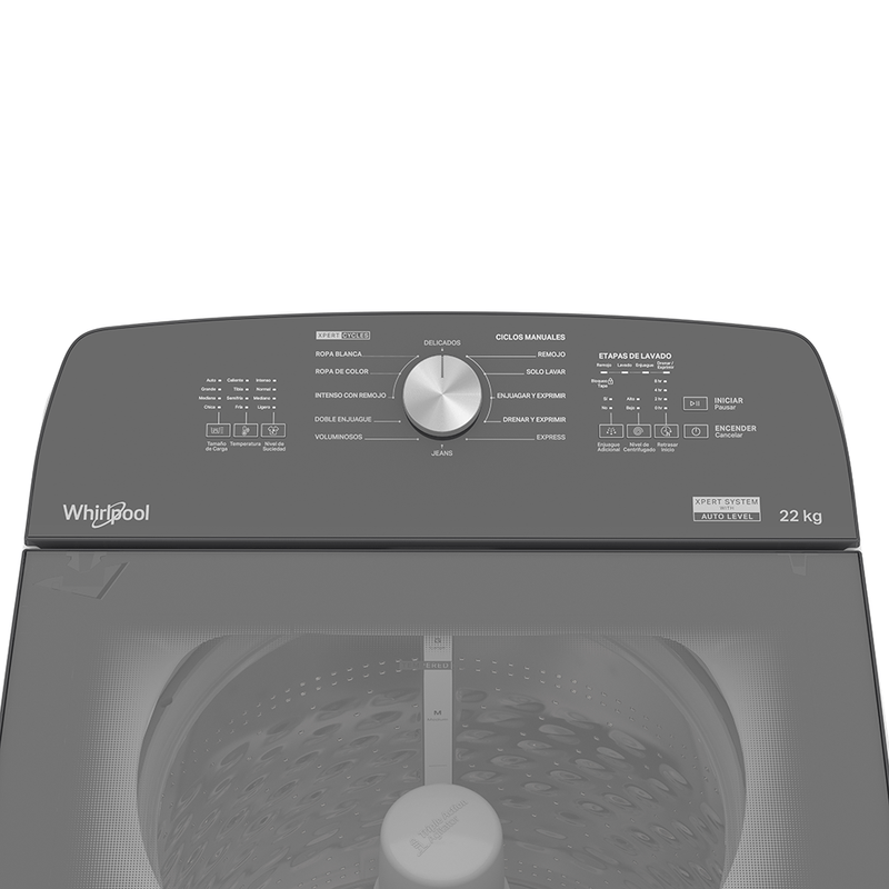 Lavadora Whirlpool 8MWTW2231WJB 22 kg Blanca