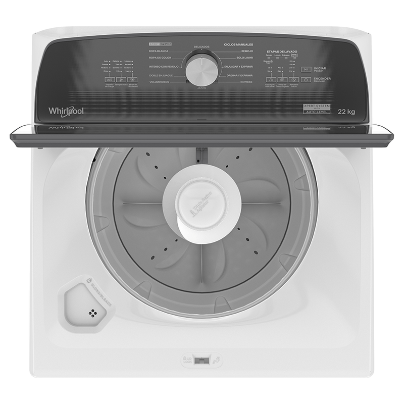 Lavadora Whirlpool 8MWTW2231WJB 22 kg Blanca