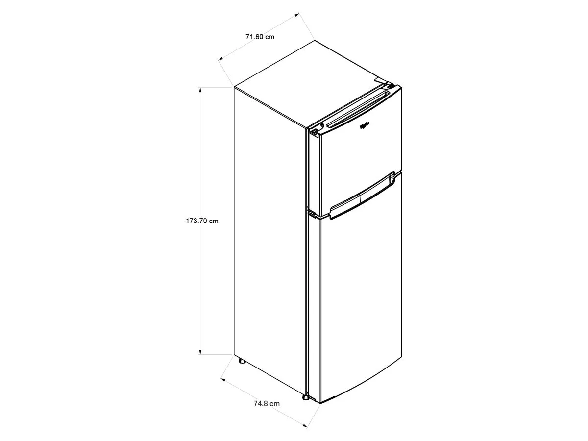 Refrigerador Whirlpool WT1818A 18 P3 Acero Inoxidable