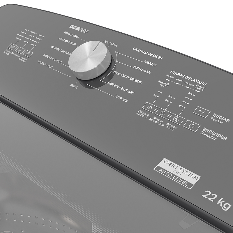 Lavadora Whirlpool 8MWTW2231WJB 22 kg Blanca