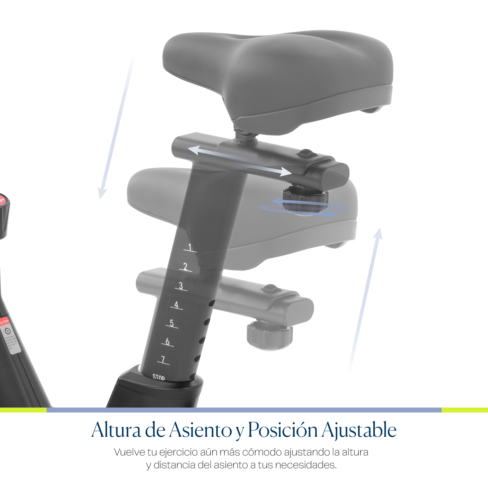 Bicicleta Fija Eleva Spinning Estatica Para Hacer Ejercicio 