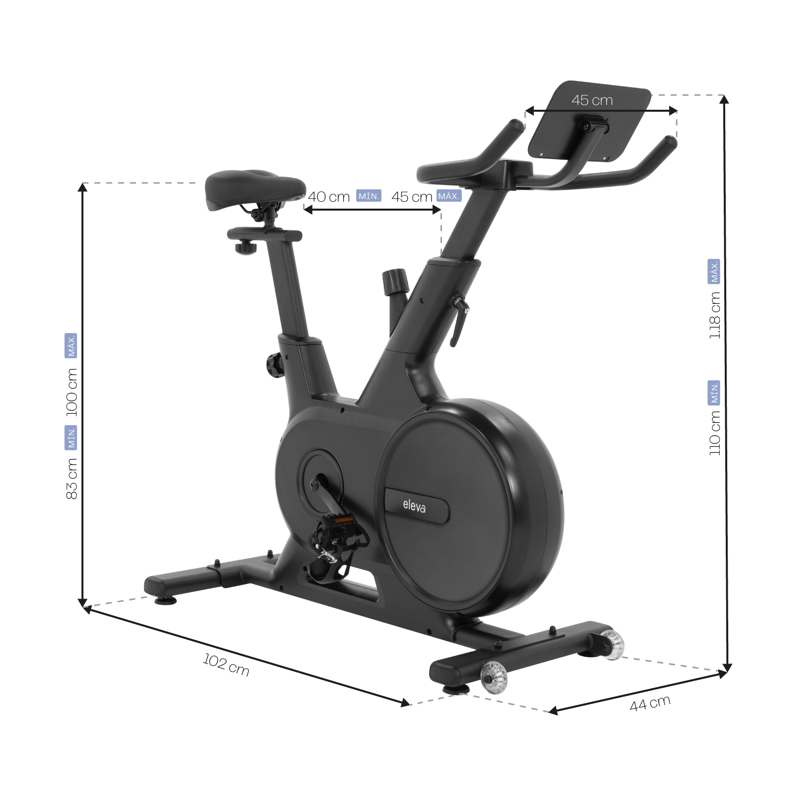 Bicicleta Fija Eleva Spinning Estatica Para Hacer Ejercicio 