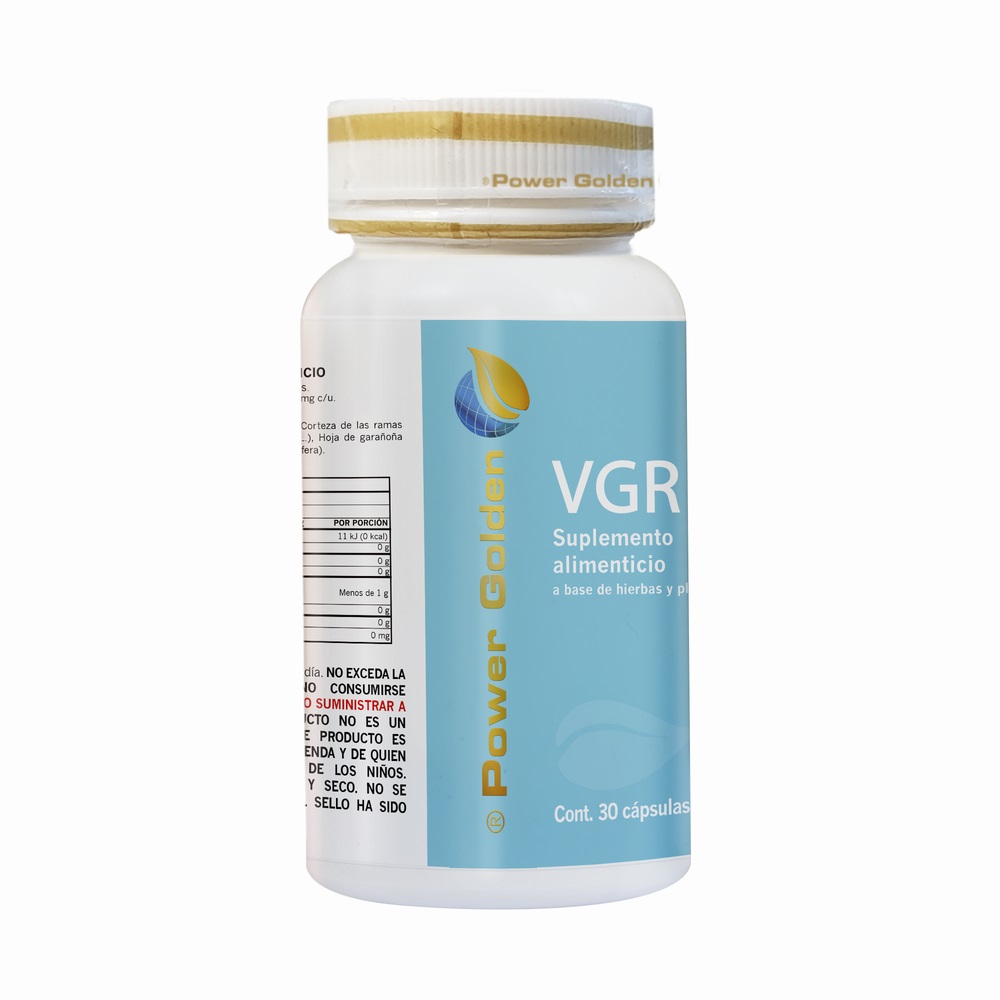  Suplemento Alimenticio VGR 30 Capsulas 500 mg c/u Power Golden 