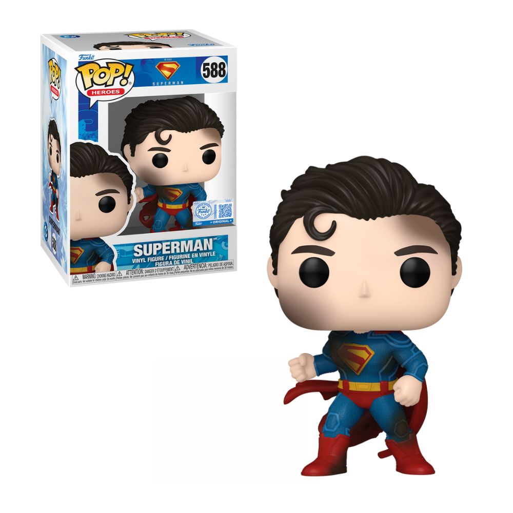 Superman dañado por la batalla 588 Funko Pop Superman