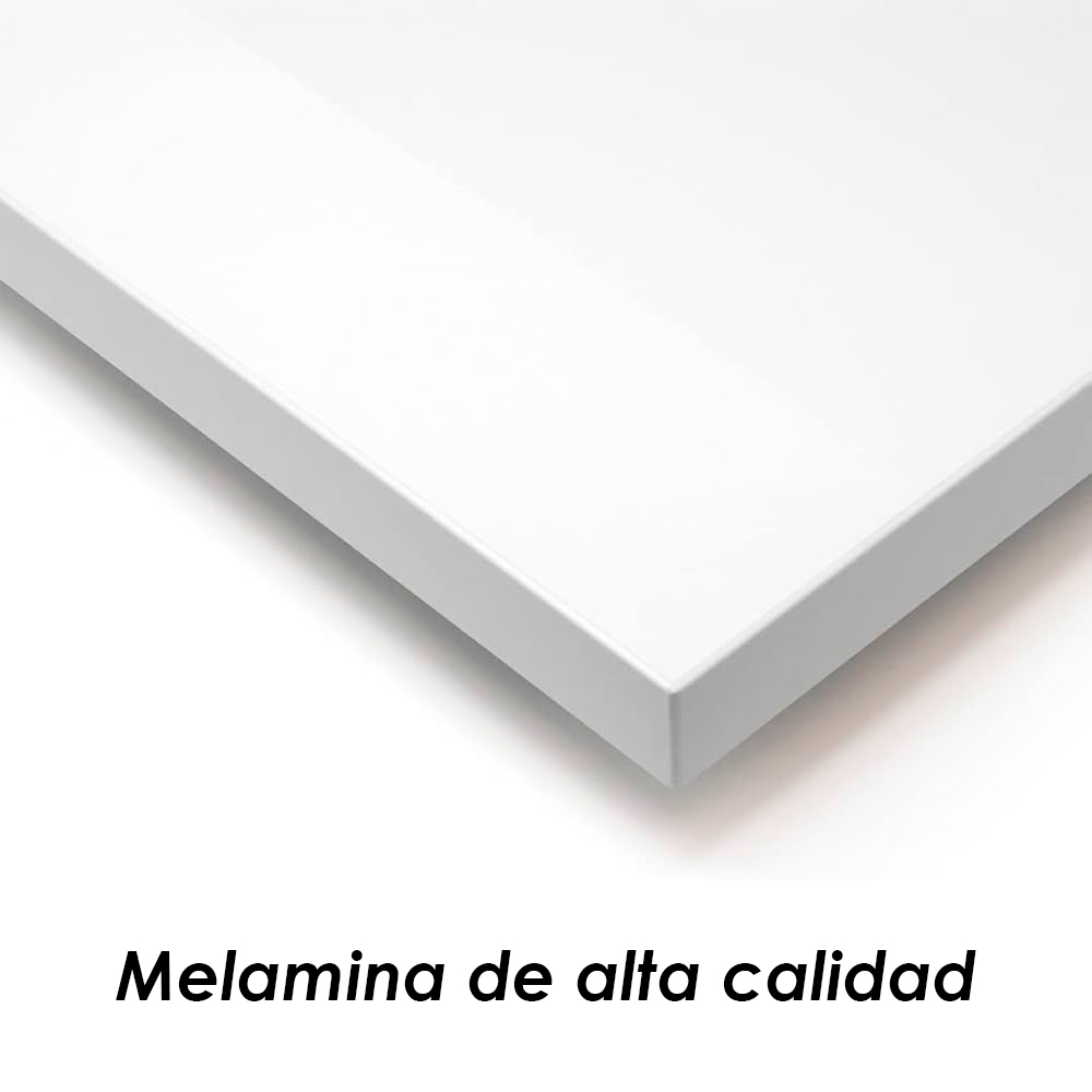 Ilios Innova | Librero Organizador de MDF Color Blanco, Mueble Moderno para Sala, Oficina o Recámara