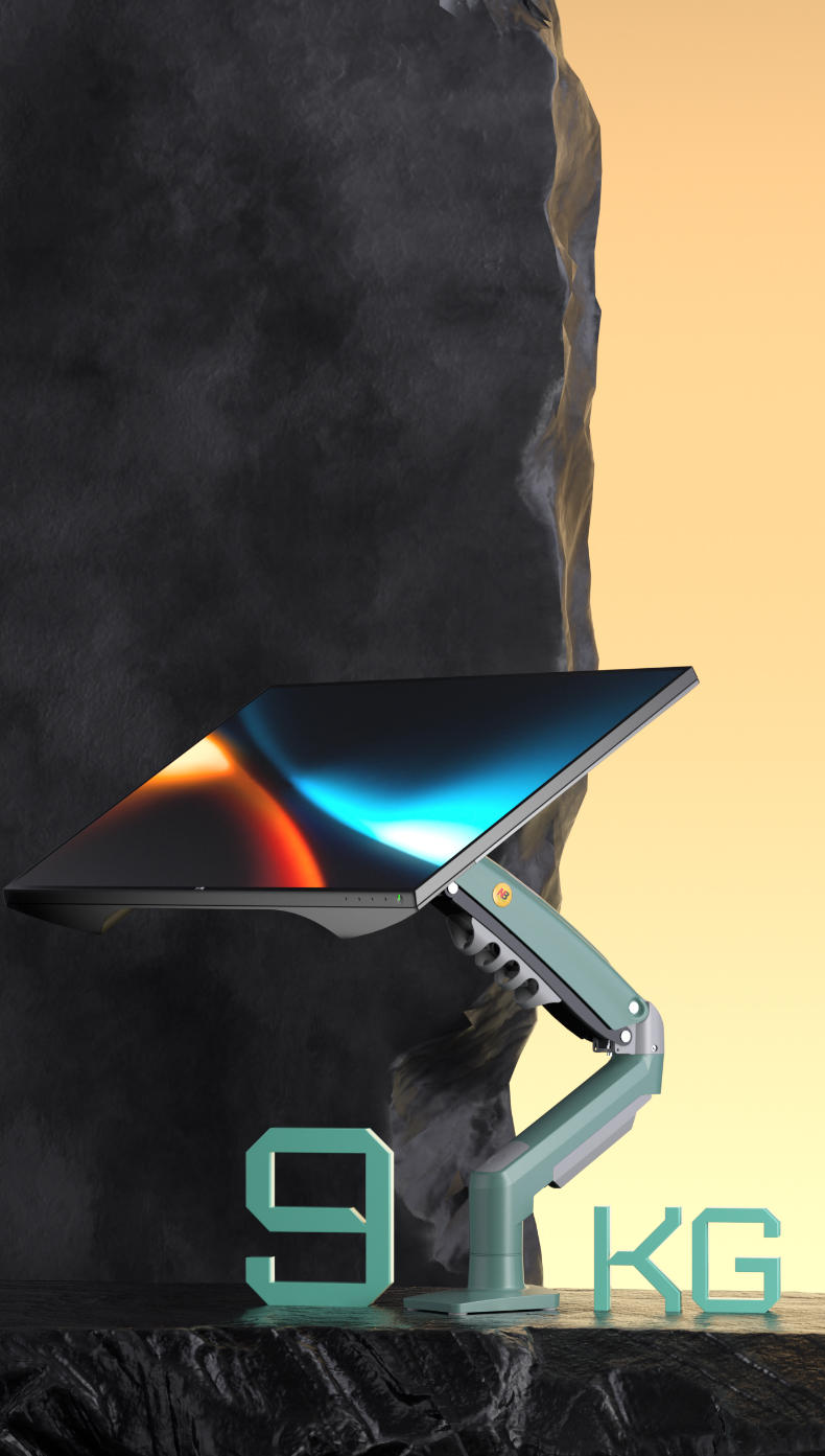 NB Soporte para Monitor 17”-30” – Brazo Ajustable 360° Verde