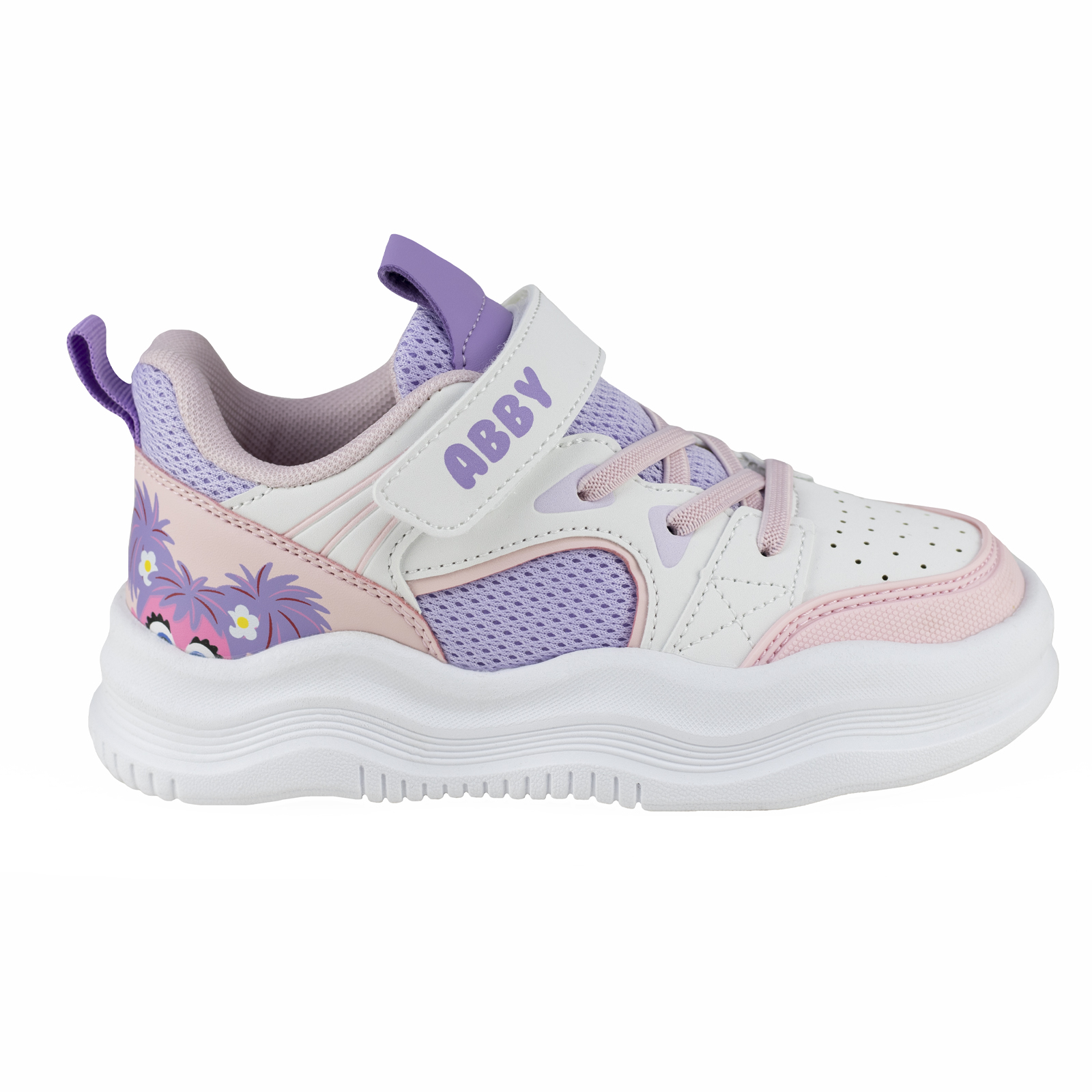 Tenis Blanco Casual Para Niña Plaza Sesamo Abby 27807-1-a Choclo Sport