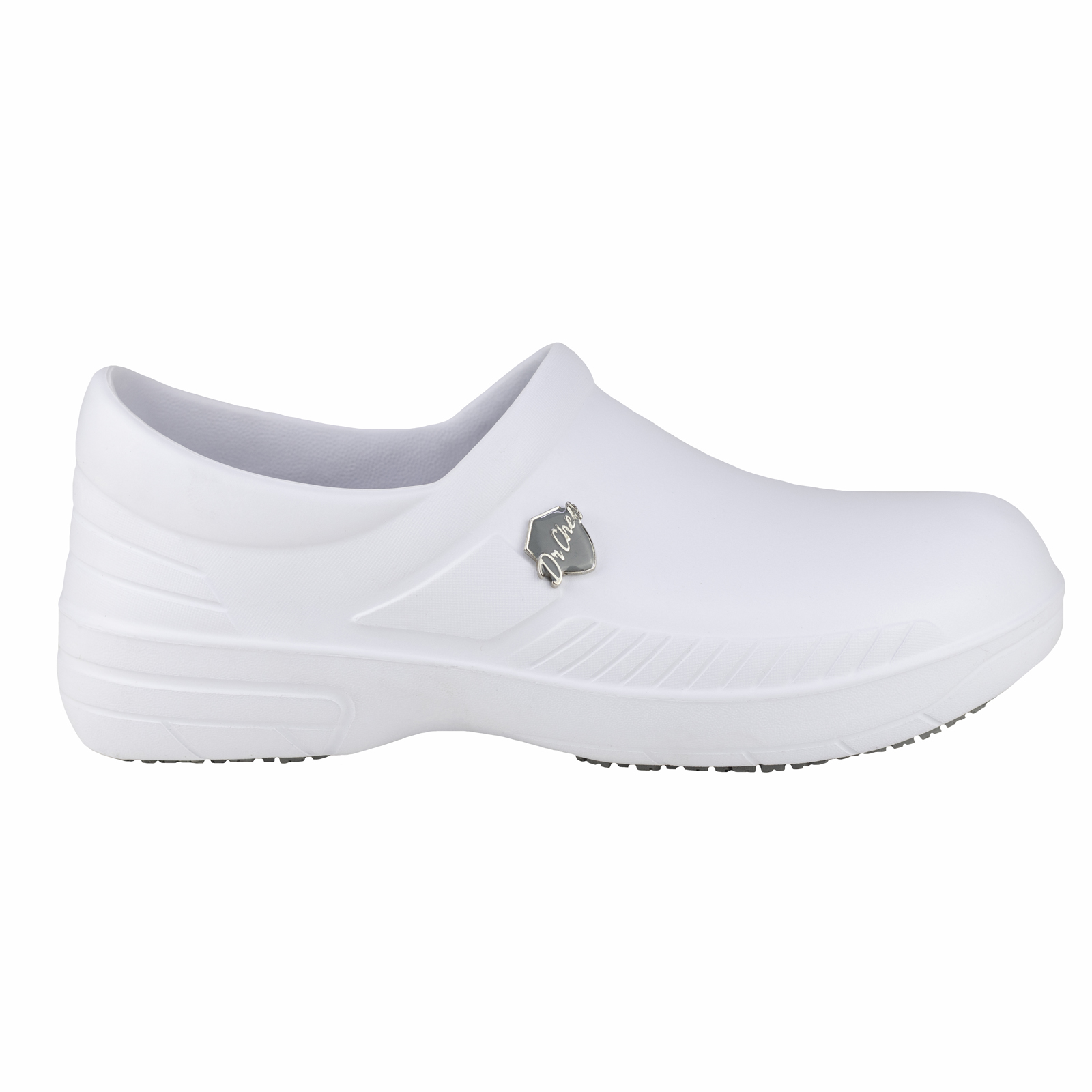 Zapato Clínico De Servicio Antimicrobiano Dr. Cheff 1106 Blanco Antiderrapante Hombre Mujer