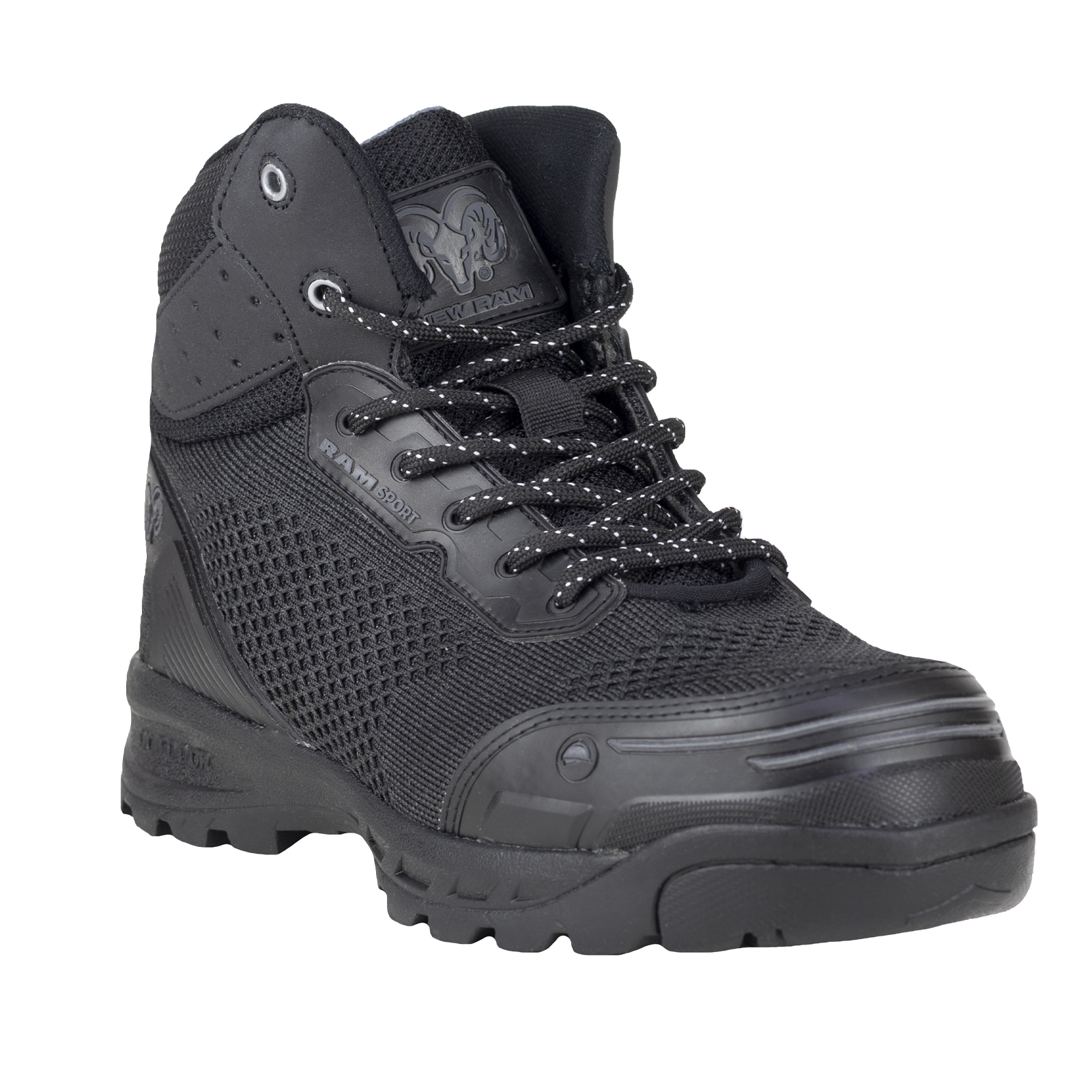 Bota De Casquillo Industrial De Seguridad Hombre New Ram 9544 Negro Acero