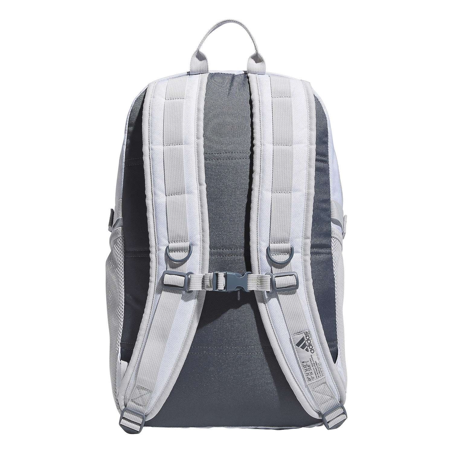 Mochila Unisex adidas Energy Backpack Blanca Compartimentos