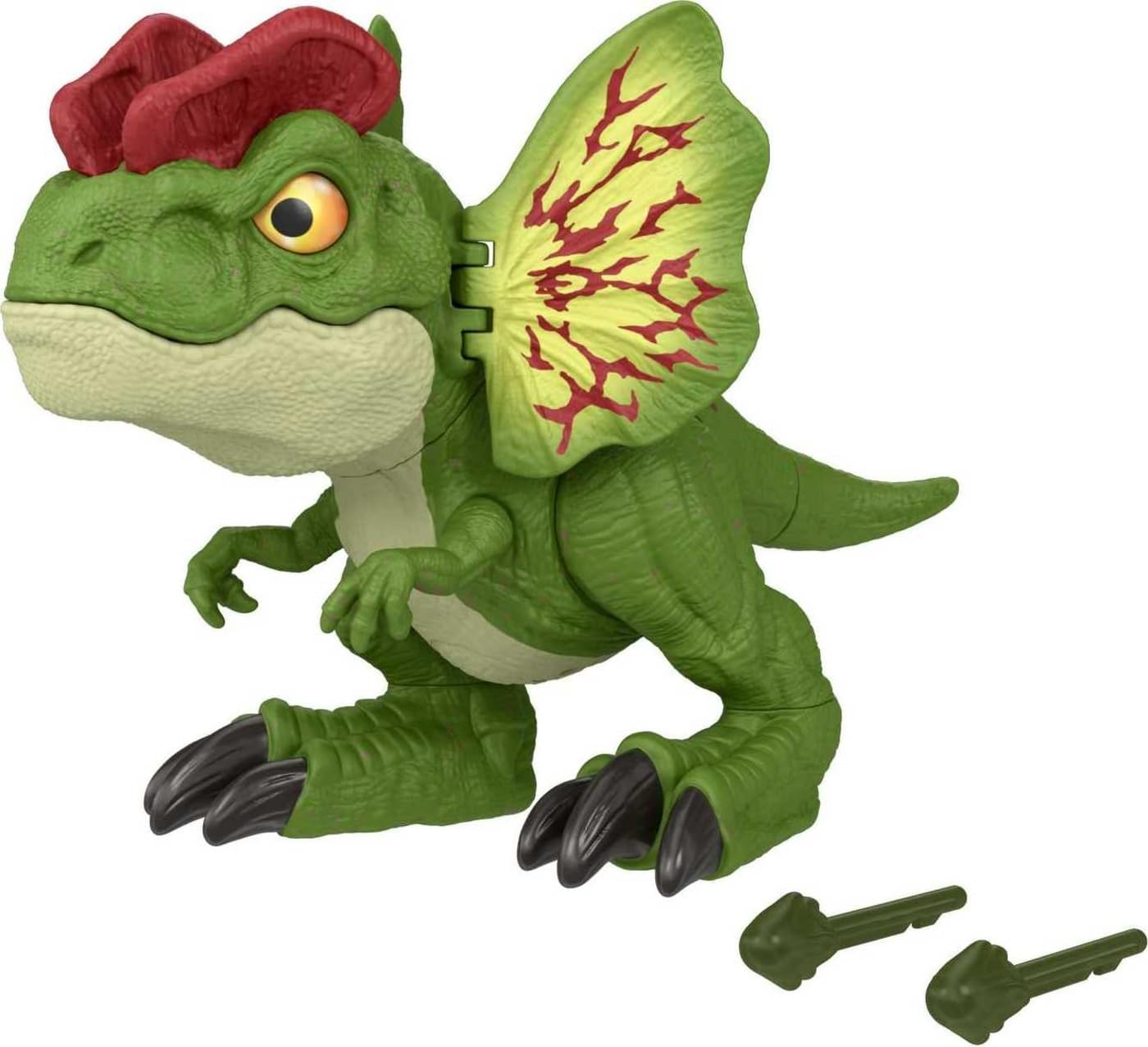 Jurassic World Dilophosaurus Juguete Dinosaurio Sonidos y Flechas Lucha Salvaje