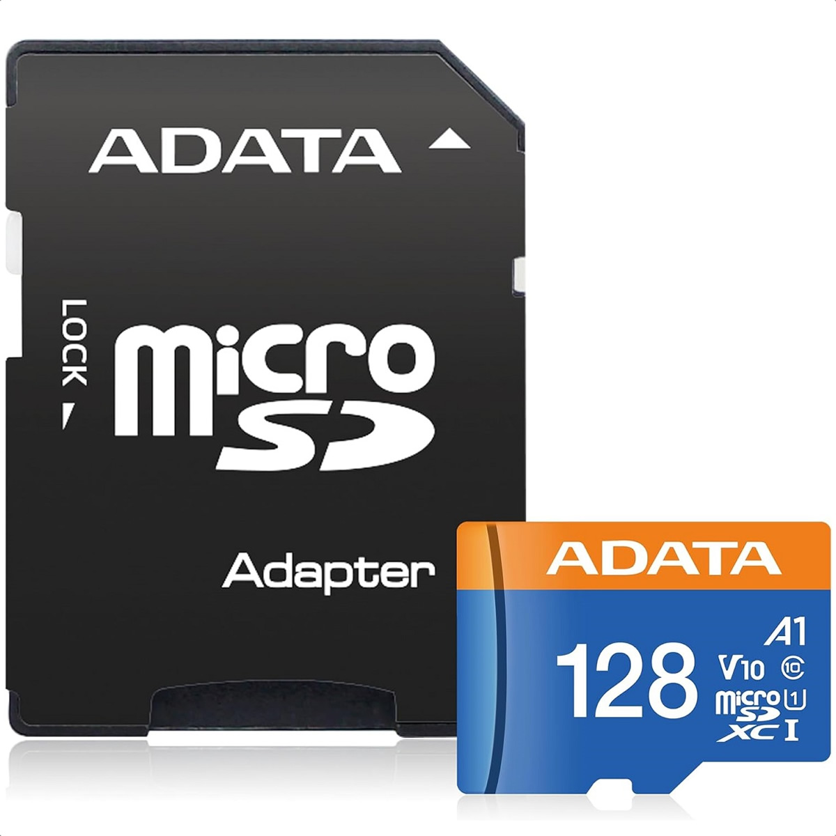 Memoria MicroSD 128 GB Adata SDXC Con Adaptador Clase 10 A1 AUSDX128GUICL10A1-RA1.