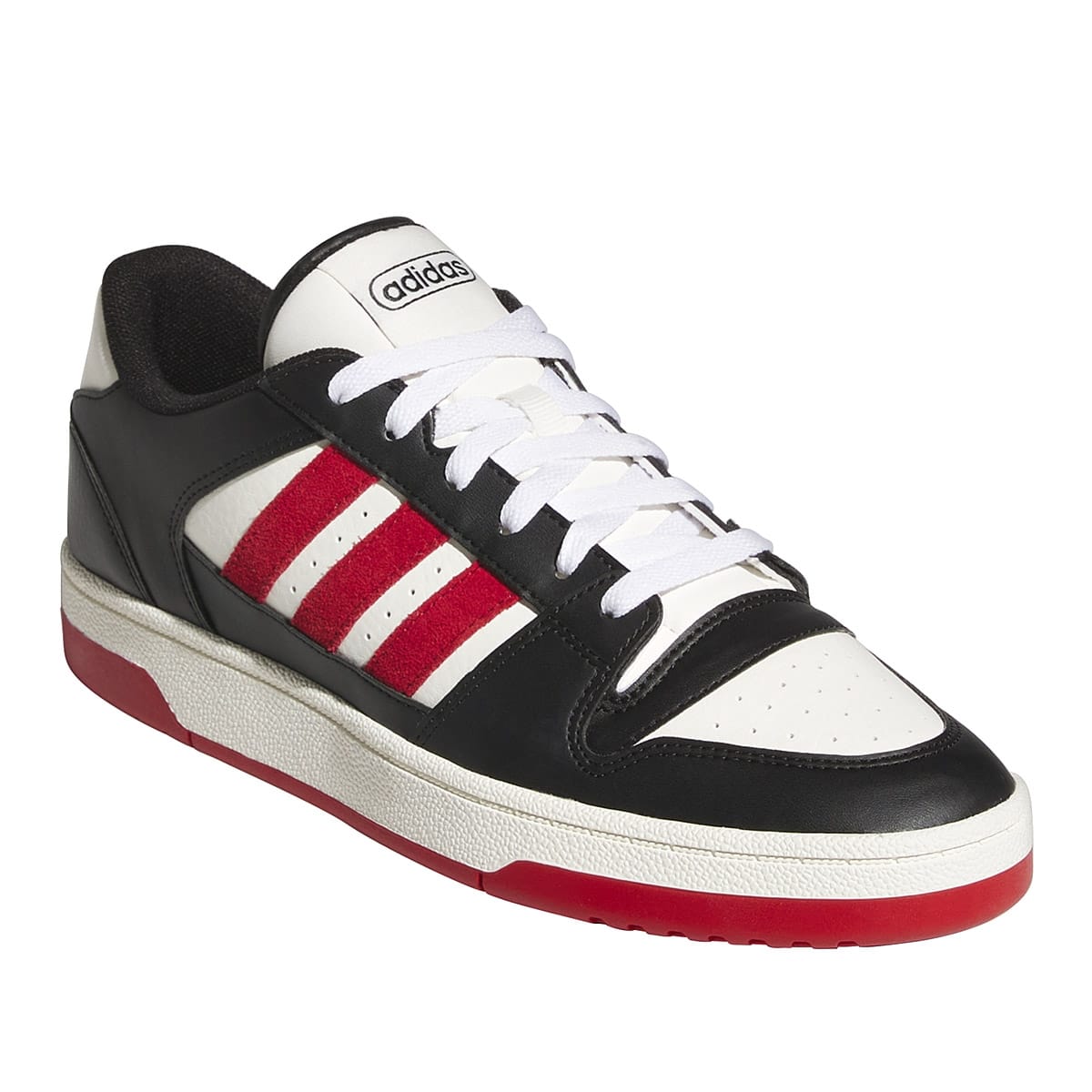 TENIS CASUAL ADIDAS Break Start COLOR NEGRO BLANCO ROJO PARA HOMBRE