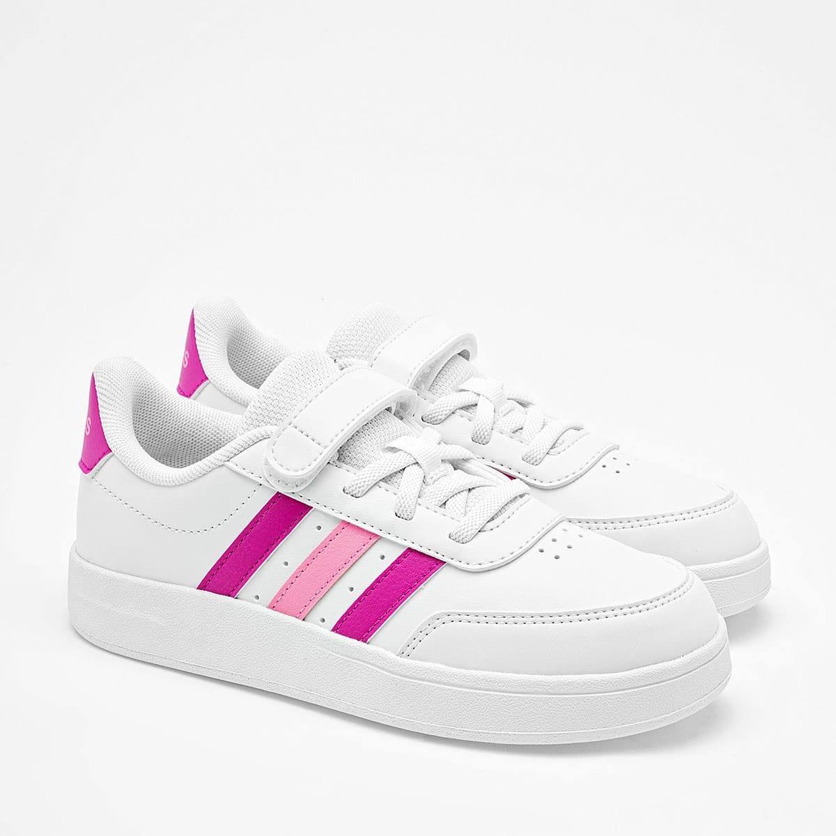 TENIS CASUAL ADIDAS IE3791 COLOR BLANCO FIUSHA ROSA PARA NIÑA