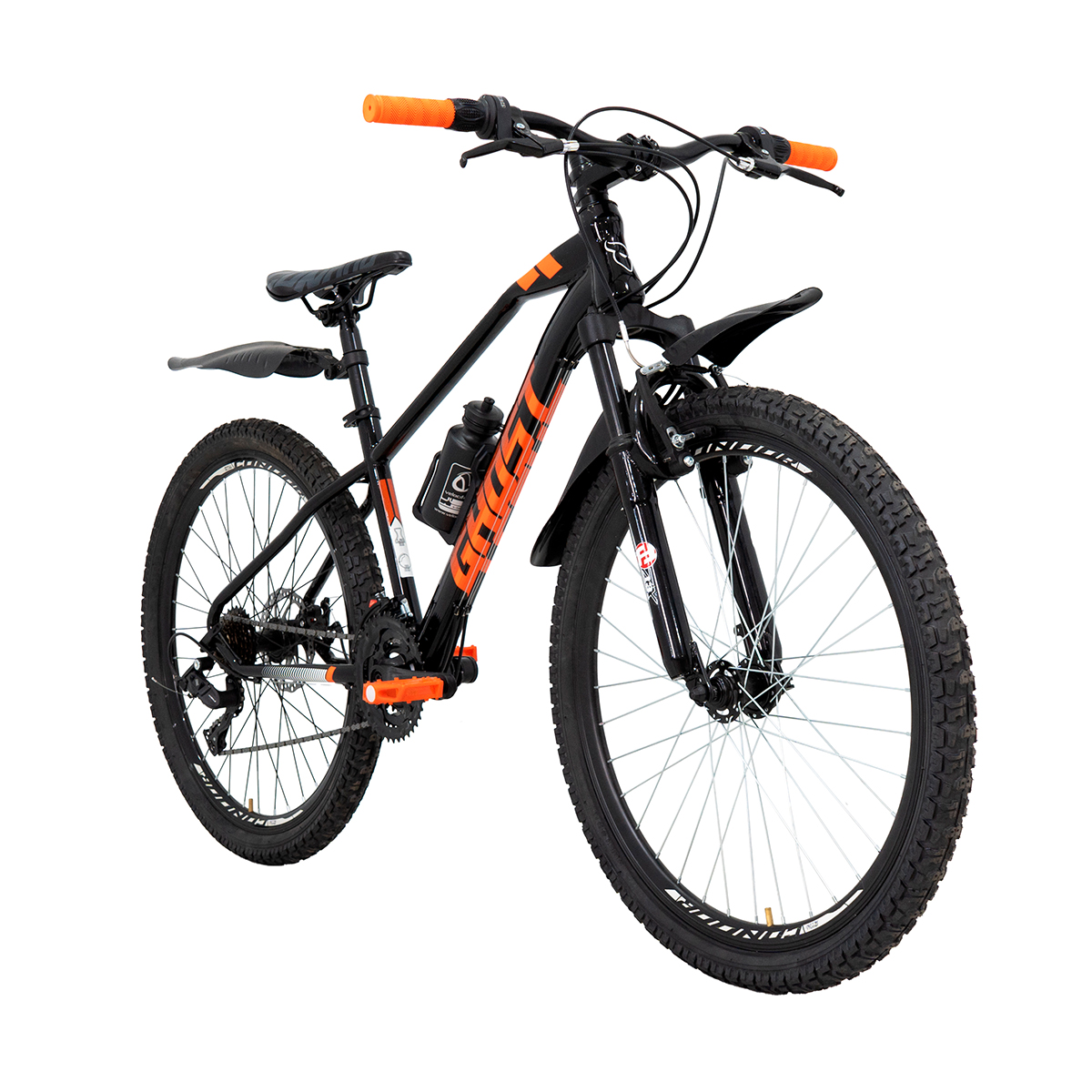 Bicicleta Ghost Hawk Rodada 26 Negro Naranja