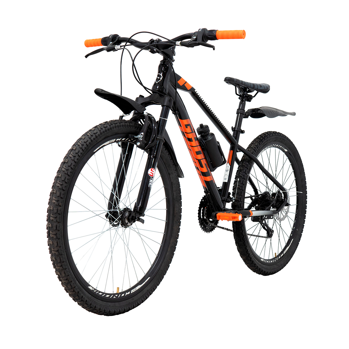 Bicicleta Ghost Hawk Rodada 26 Negro Naranja
