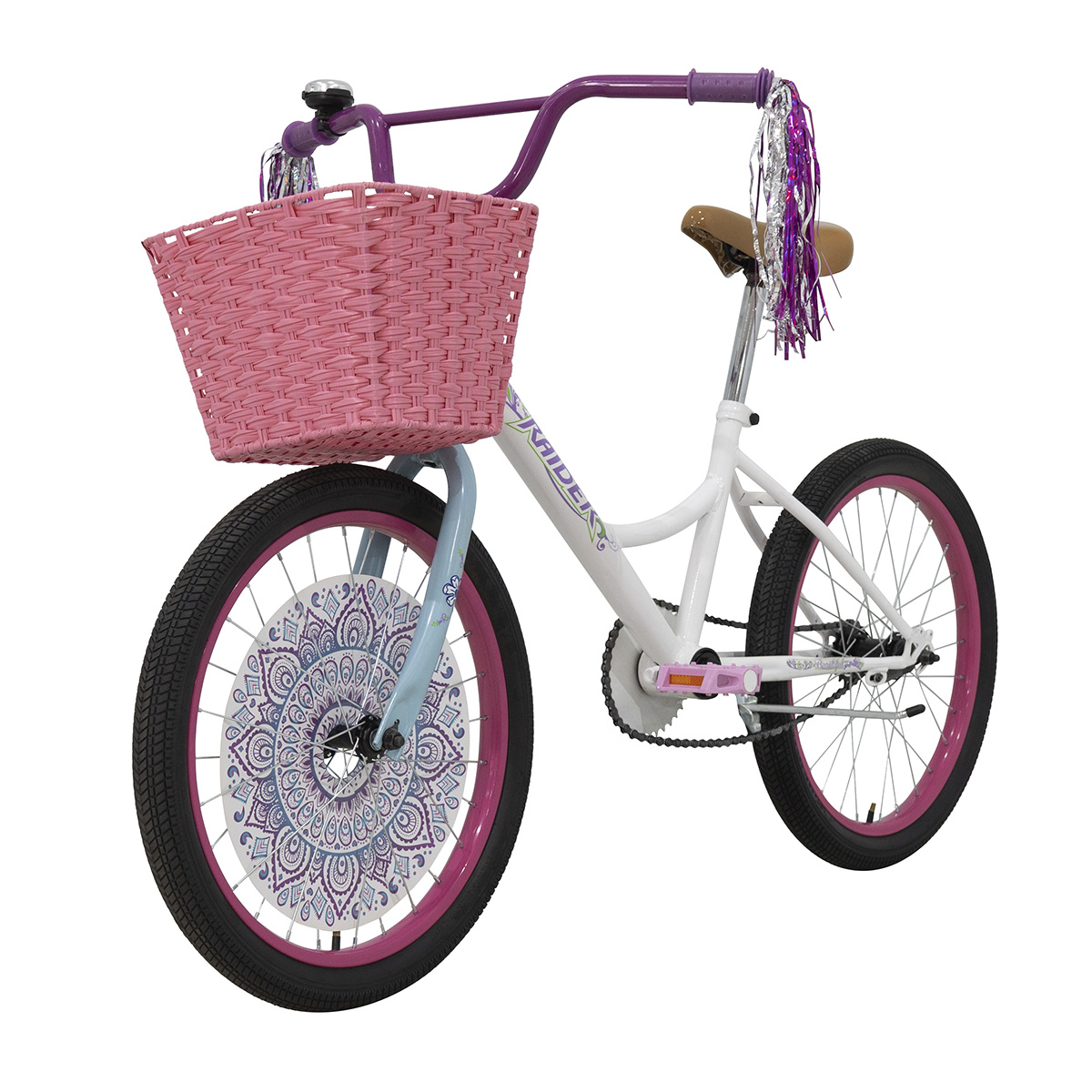 Bicicleta Raider Beautiful BMX Rodada 20 Blanco