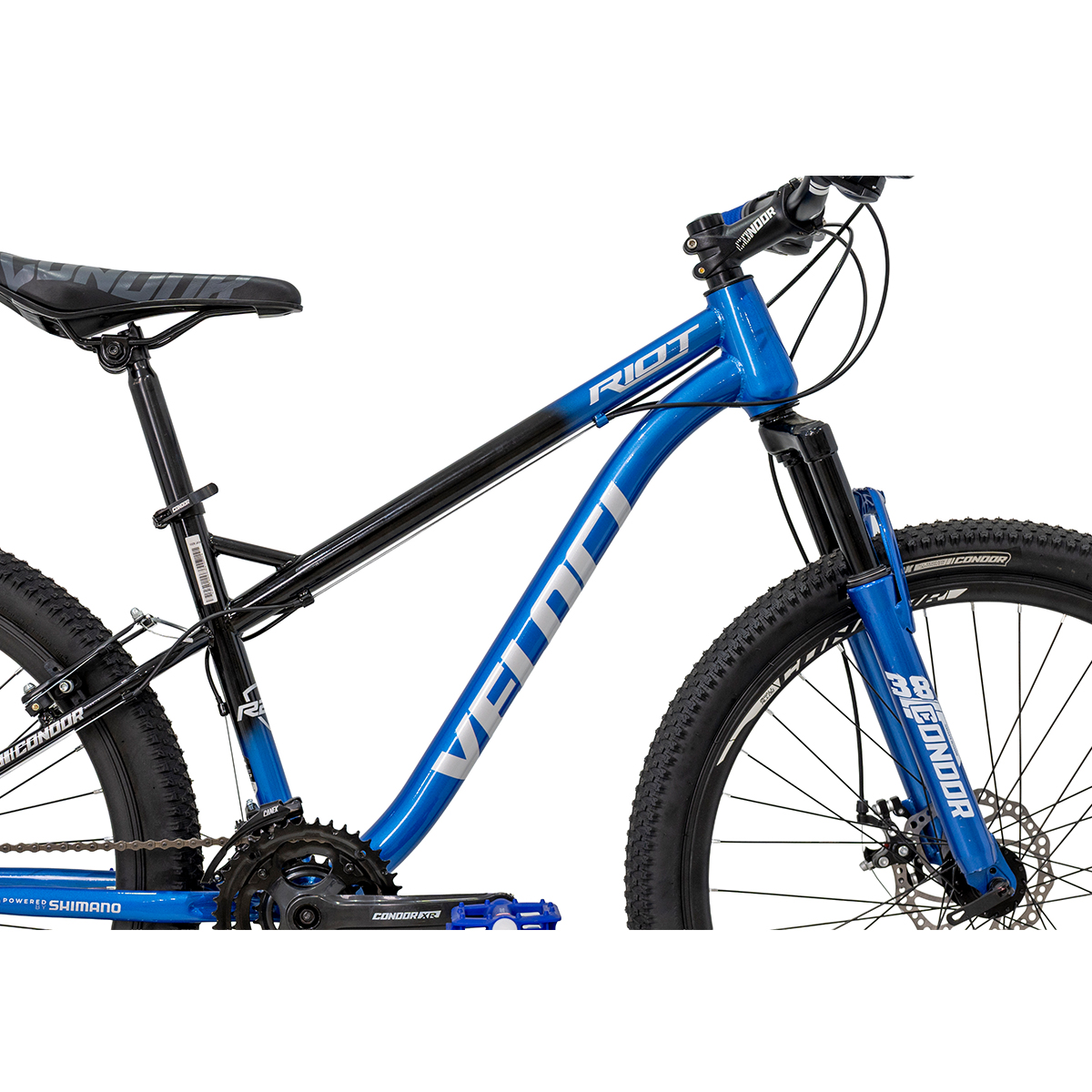 Bicicleta Veloci Riot Rodada 26 Azul De Montaña