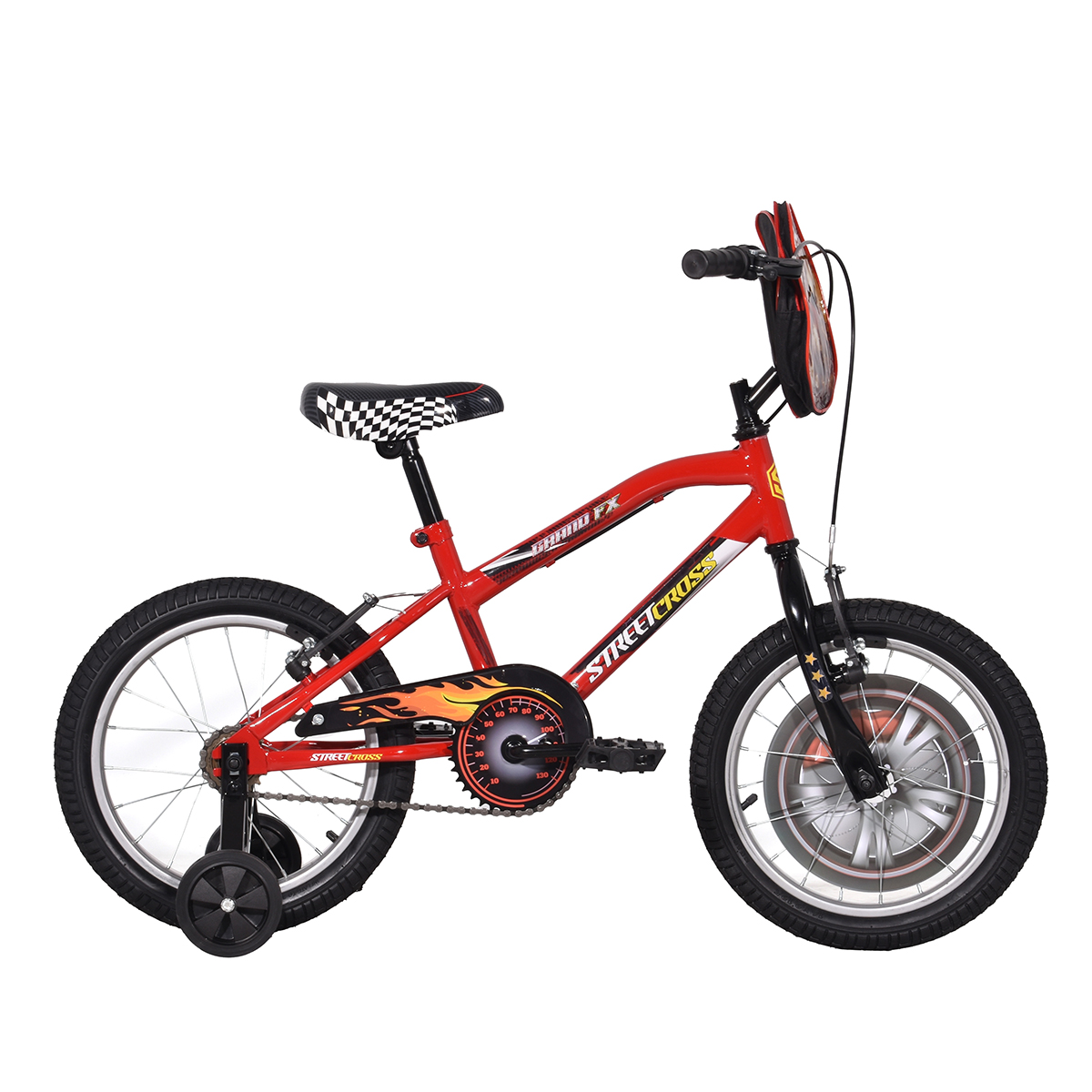 Bicicleta Veloci Street Cross Gran FX BMX Rodada 16 Rojo Infantil