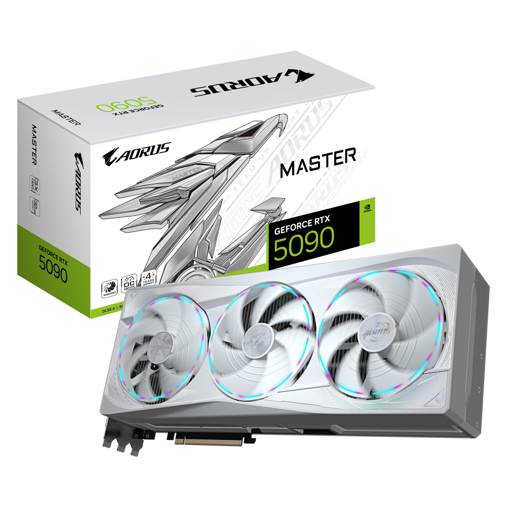 Tarjeta de Video AORUS NVIDIA GeForce RTX 5090 MASTER ICE, 32GB 512-bit GDDR7, PCI Express x16 5.0