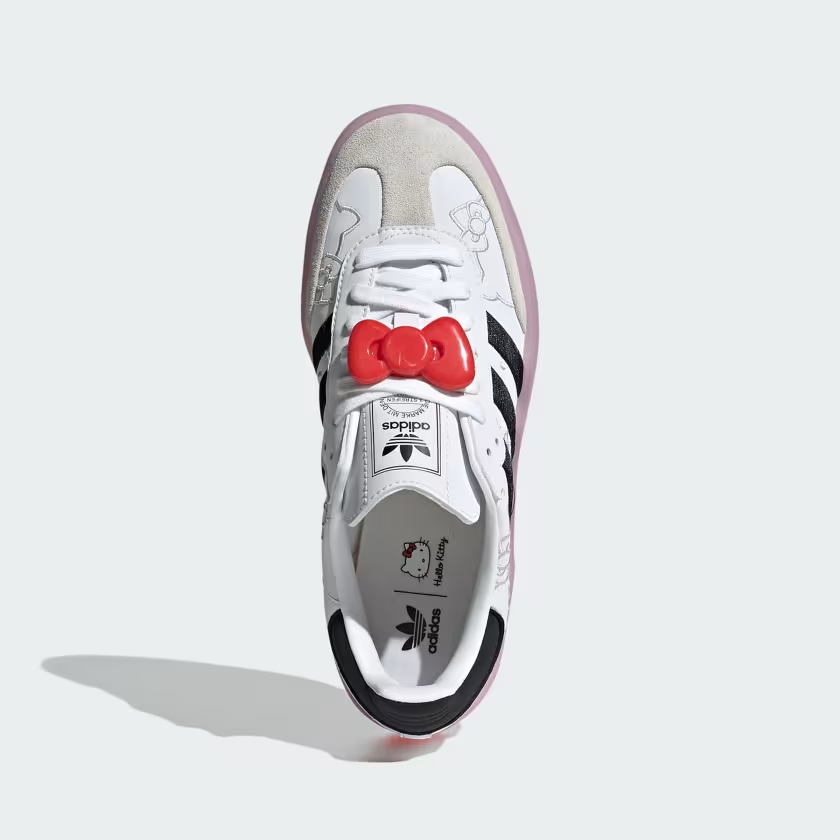 TENIS ADIDAS SAMBAE HELLO KITTY PARA MUJER TALLA 24 CM (AMPLIO) W EDICIÓN ESPECIAL HELLO KITTY PARA MUJER TALLA 24 CM