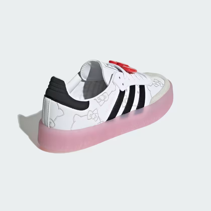 TENIS ADIDAS SAMBAE HELLO KITTY PARA MUJER TALLA 24 CM (AMPLIO) W EDICIÓN ESPECIAL HELLO KITTY PARA MUJER TALLA 24 CM