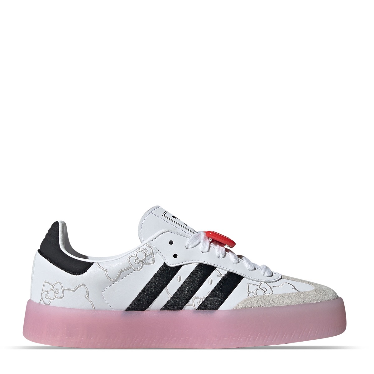 TENIS ADIDAS SAMBAE HELLO KITTY PARA MUJER TALLA 24 CM (AMPLIO) W EDICIÓN ESPECIAL HELLO KITTY PARA MUJER TALLA 24 CM