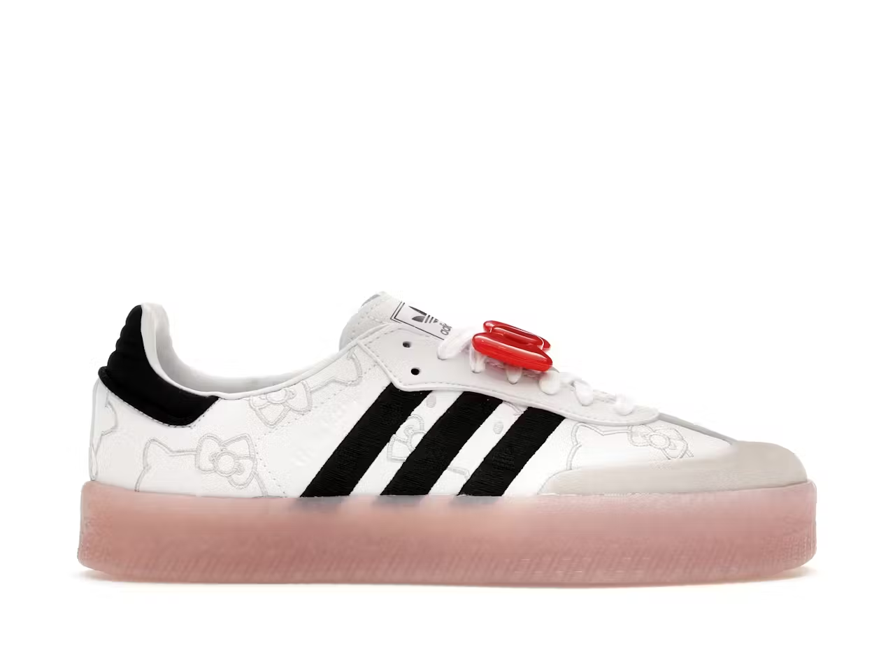TENIS ADIDAS SAMBAE HELLO KITTY PARA MUJER TALLA 24 CM (AMPLIO) W EDICIÓN ESPECIAL HELLO KITTY PARA MUJER TALLA 24 CM