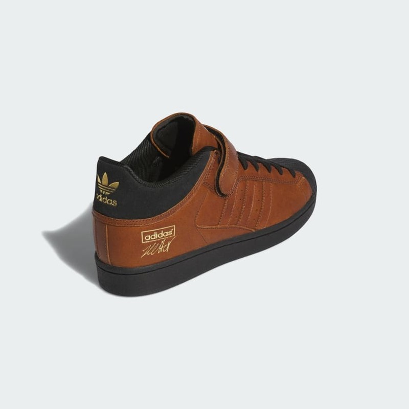 TENIS ADIDAS PRO SHELL ADV X HEITOR CONCHA SUPERSTAR CAFÉ CON NEGRO PARA HOMBRE  CAFÉ CON NEGRO PARA HOMBRE