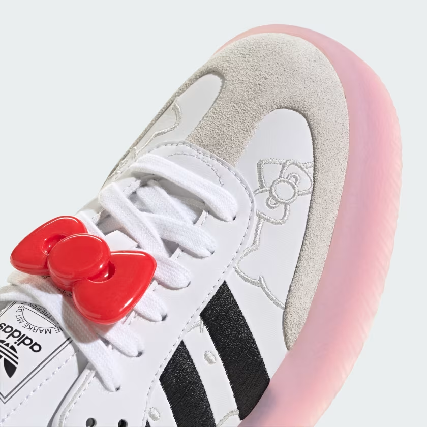 TENIS ADIDAS SAMBAE HELLO KITTY PARA MUJER TALLA 24 CM (AMPLIO) W EDICIÓN ESPECIAL HELLO KITTY PARA MUJER TALLA 24 CM