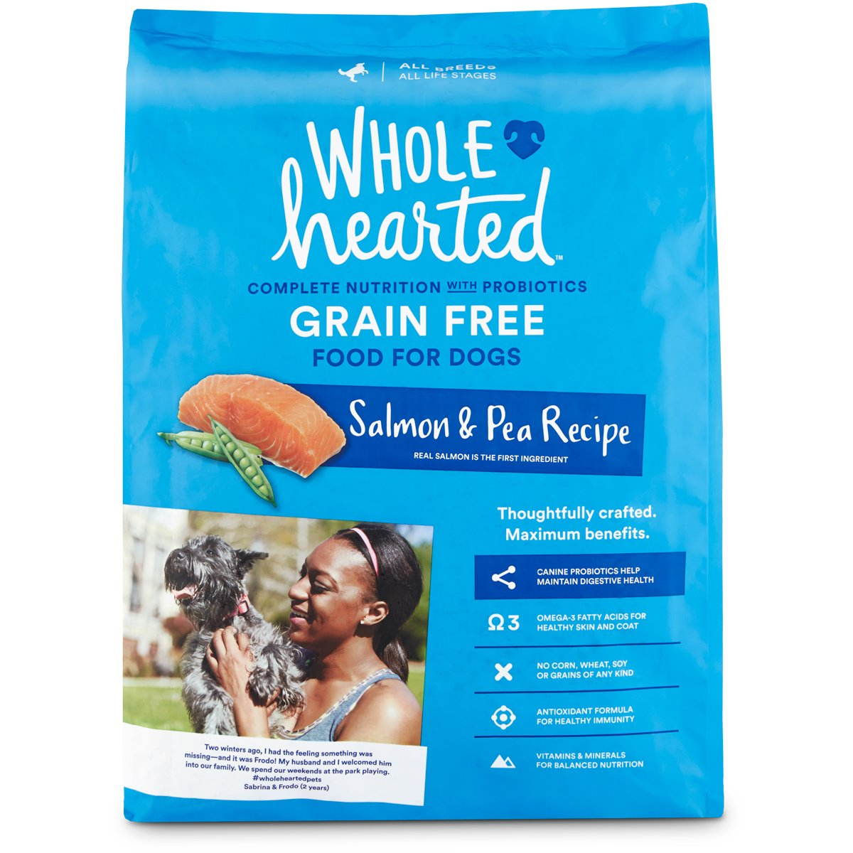 Alimento Natural para Perro Todas las Edades Receta Salmon y Chícharo 18.1 kg - PC-WH-131617