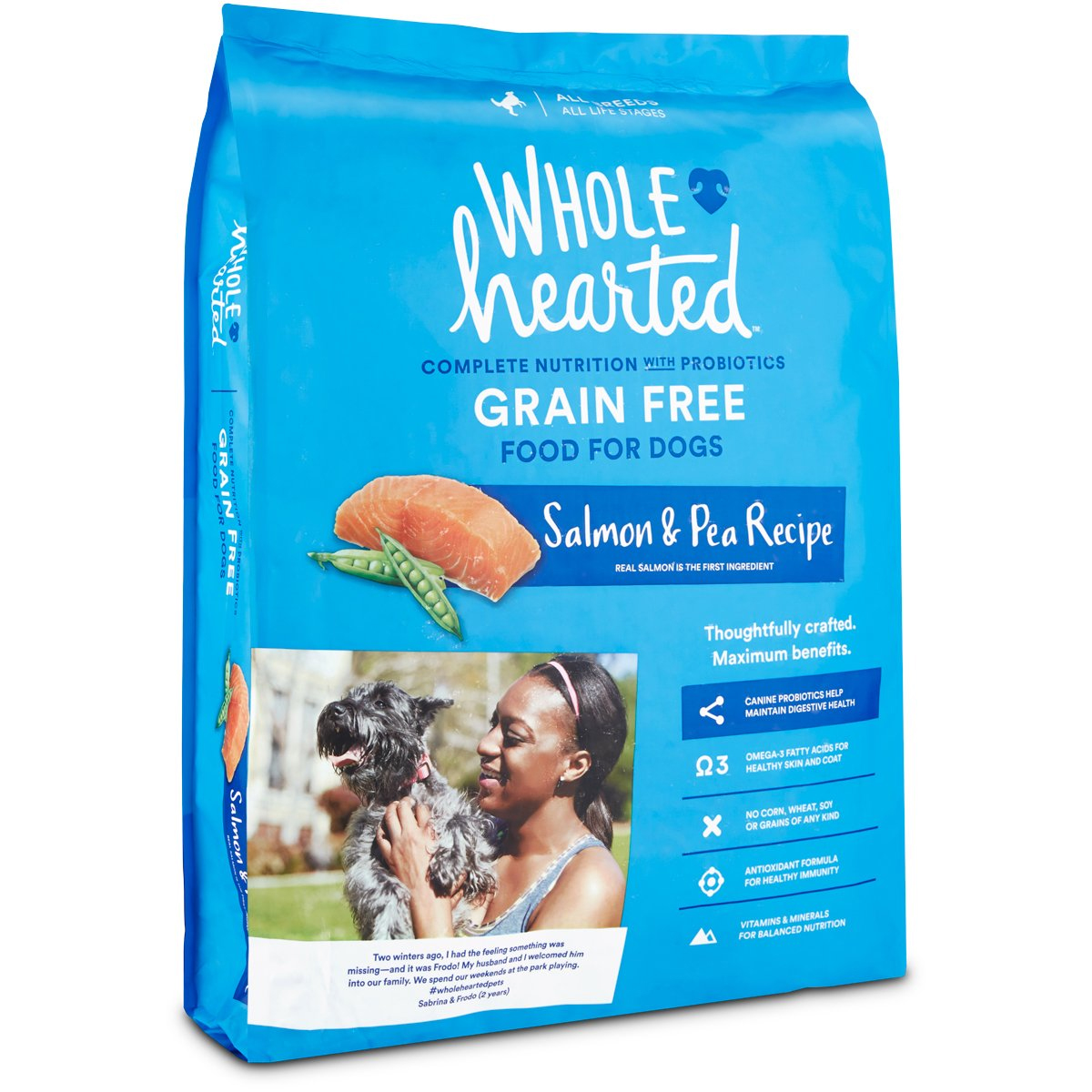 Alimento Natural para Perro Todas las Edades Receta Salmon y Chícharo 18.1 kg - PC-WH-131617