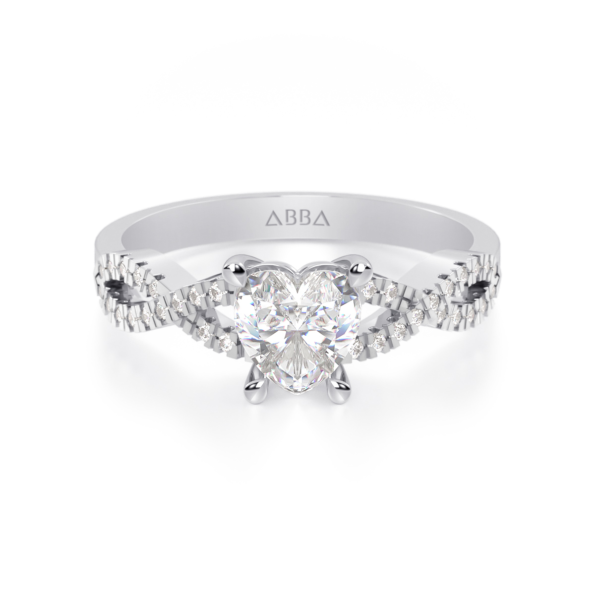 ANILLO DE COMPROMISO ORO 10K CORAZÓN INFINITO ABBA JOYAS 
