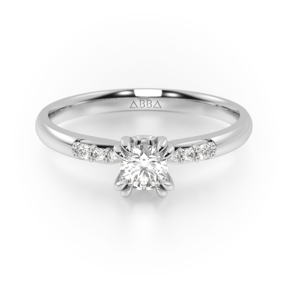 ANILLO DE COMPROMISO ORO 14K DIONE ABBA JOYAS 