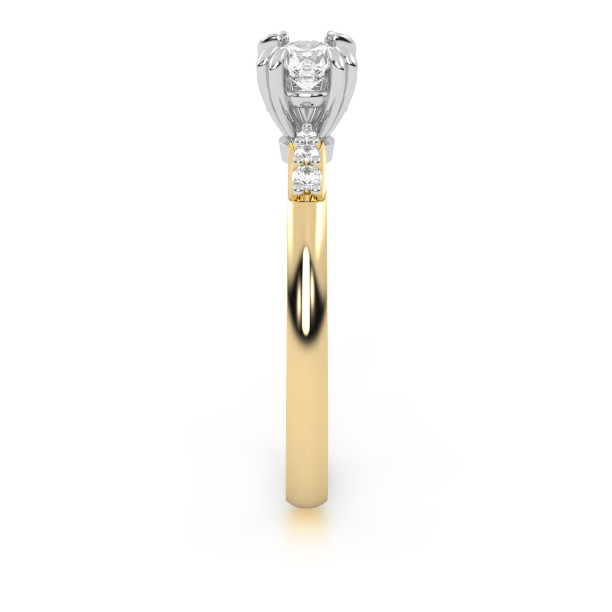 ANILLO DE COMPROMISO ORO 14K DIONE ABBA JOYAS 