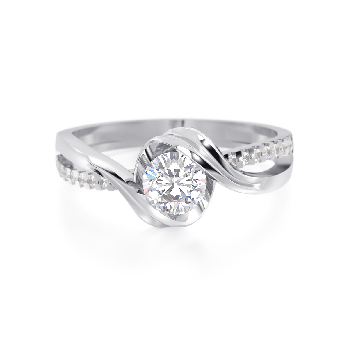 ANILLO DE COMPROMISO ORO 10K ROSÉ ABBA JOYAS 