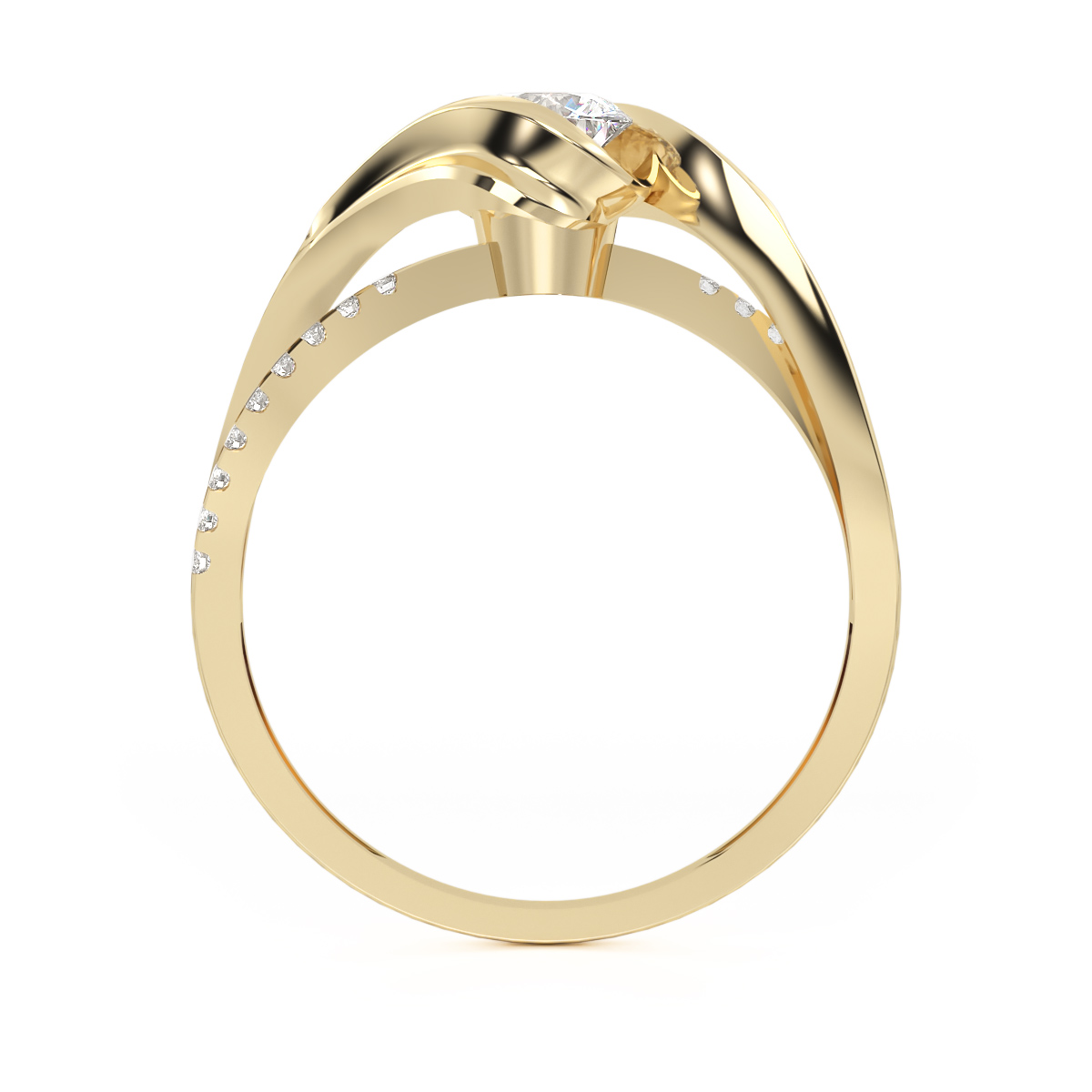 ANILLO DE COMPROMISO ORO 10K ROSÉ ABBA JOYAS 
