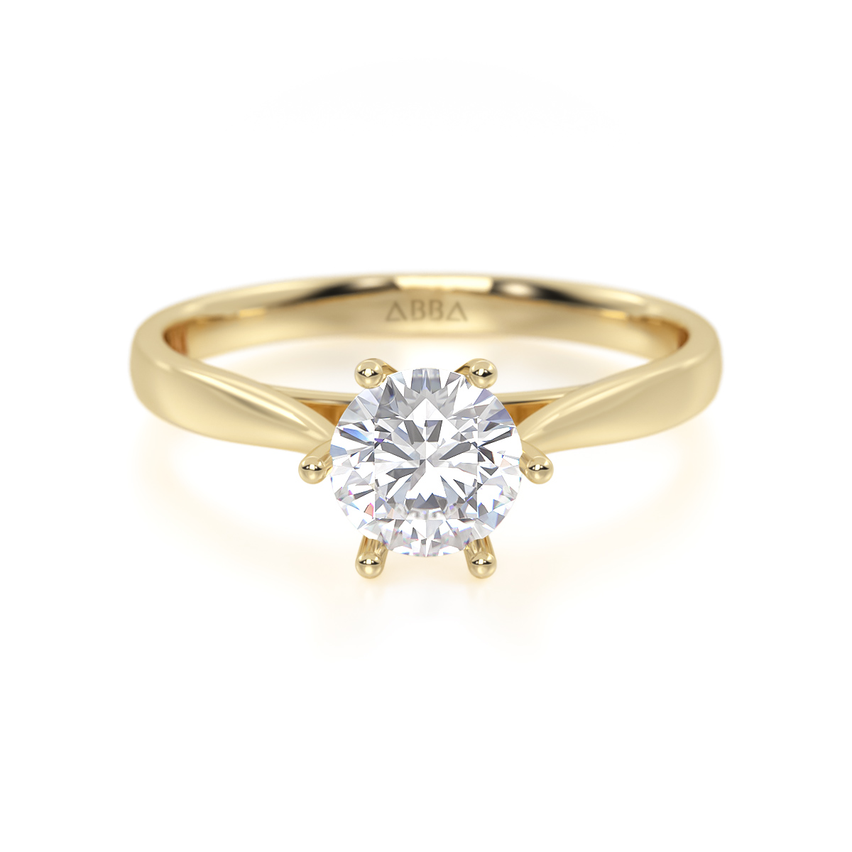 ANILLO DE COMPROMISO ORO 14K MELODY ABBA JOYAS 