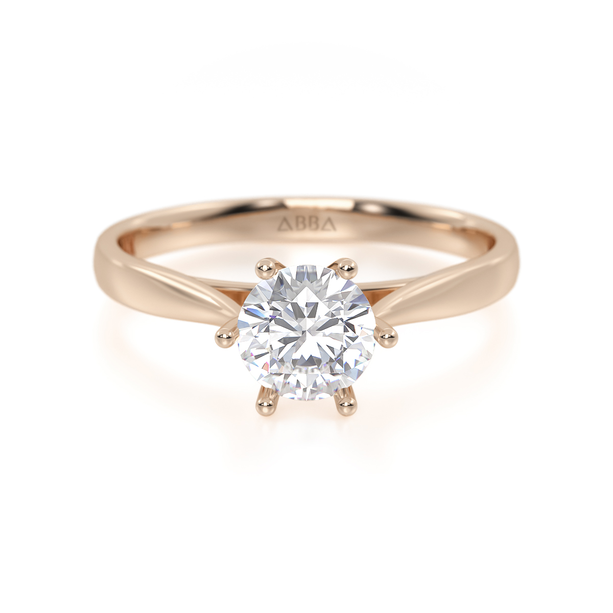 ANILLO DE COMPROMISO ORO 14K MELODY ABBA JOYAS 