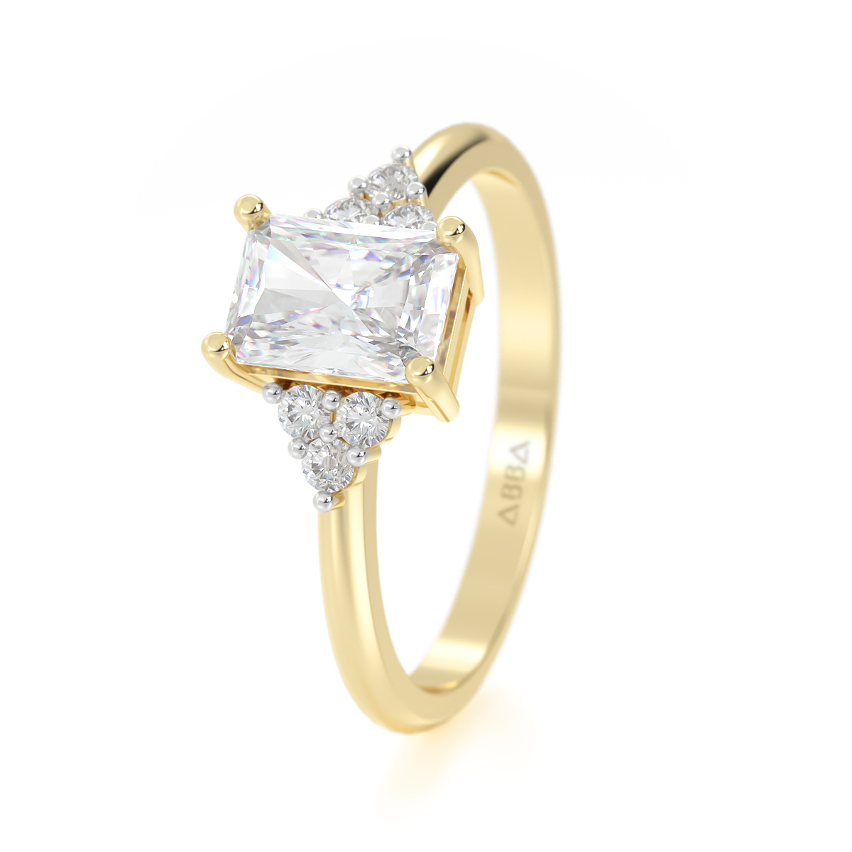 ANILLO DE COMPROMISO ORO 14K VESPER ABBA JOYAS 